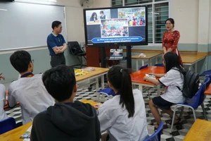 Học sinh khối 9 trải nghiệm học thử tại Trường THPT Lê Quý Đôn (Quận 3) đầu tháng 3/2024. Ảnh: Minh Anh