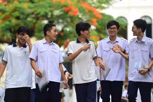 Thí sinh dự thi tốt nghiệp THPT 2023 tại TP HCM. Ảnh minh họa: INT