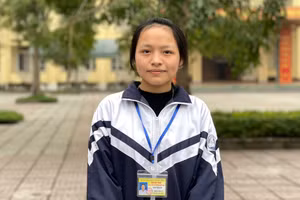 Em Đặng Thị Hạnh - học sinh Trường THPT Nguyễn Đổng Chi.
