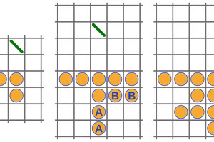 Trò chơi Conway's_soldiers. Ảnh: Wikipedia