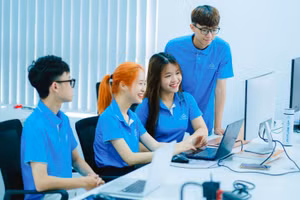 Sinh viên Trường ĐH CMC. Ảnh: NTCC