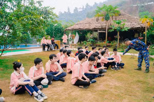 Hoạt động trải nghiệm, trang bị kỹ năng cho học sinh tại Bản Mường Xanh.