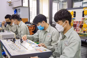 Giờ thực hành của sinh viên Trường ĐH Công nghiệp. Ảnh: Website của trường