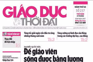 Tin tức báo in 27/10: Để giáo viên sống được bằng lương