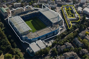 Khu vực sân Stamford Bridge hiện tại.