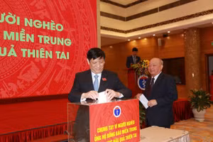 GS.TS Nguyễn Thanh Long tại đại hội. Ảnh: Vương Tuấn.