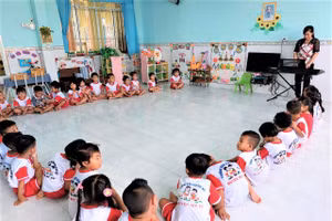 Giáo viên mầm non tỉnh Sóc Trăng hiện thiếu nhiều nhất.