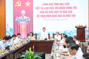 Quang cảnh buổi làm việc.