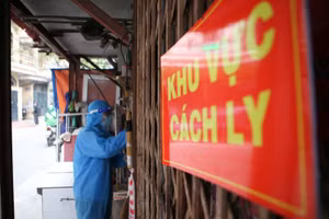 Khu vực cách ly nơi có F0 điều trị tại nhà. (Ảnh minh họa).