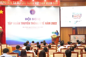 Quang cảnh Hội nghị tập huấn công tác truyền thông.