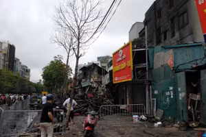 Hiện trường vụ cháy.