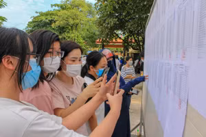 Thí sinh dự thi kỳ thi tuyển sinh vào lớp 10 THPT năm học 2022 -2023.