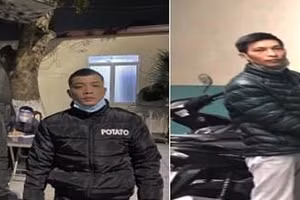 Các đối tượng bị lực lượng chức năng bắt giữ cùng tang vật.