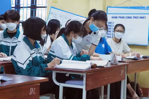 Học sinh khối 9 ở Bắc Ninh ôn tập chuẩn bị cho kỳ thi tuyển sinh vào lớp 10.