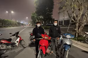 Các trường hợp có hành vi đua xe bị lực lượng chức năng phát hiện xử lý.