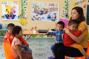 Cô giáo mầm non vùng khó. Ảnh minh họa/INT