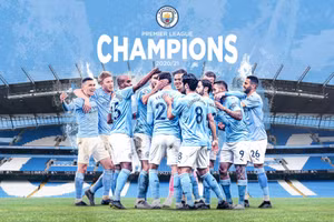 MU thua Leicester, Man City chính thức vô địch Premier League