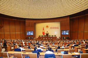 Quang cảnh phiên họp của Quốc hội. (Ảnh: Phương Hoa/TTXVN).
