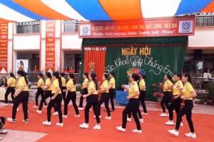 Ấn tượng ngày hội “Sức khỏe của chúng em” ở Trường Tiểu học Bắc Lý số 2 