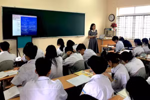 Thầy trò vững tâm thế bước vào kỳ thi tốt nghiệp THPT 2023. 