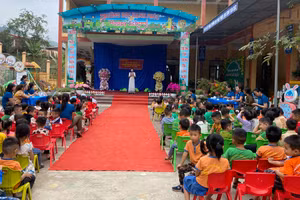 Nhờ giảm nghèo, diện mạo trường học ở Hưng Thịnh ngày một tốt đẹp hơn.