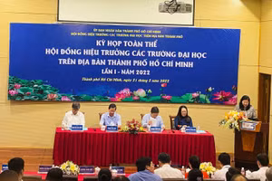 Kỳ họp toàn thể Hội đồng Hiệu trưởng các trường đại học trên địa bàn TPHCM lần 1.
