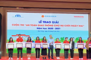 Hà Tĩnh giành nhiều giải trong cuộc thi ATGT cho nụ cười ngày mai.