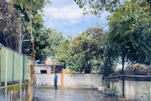 Dãy nhà trọ nơi xảy ra vụ án.