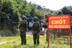 Chốt kiểm soát phòng chống dịch Covid-19 tại biên giới Hà Tĩnh.