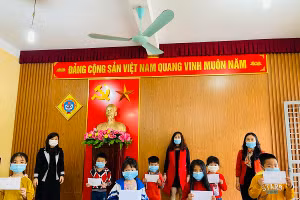 Trường tiểu học Bắc Hà, TP Hà Tĩnh luôn đồng hành, khuyến khích kịp thời cho những học sinh chăm ngoan, học giỏi.