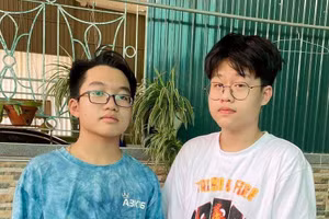 Hai bạn Nguyễn Quốc Bảo và Đào Văn Đức.