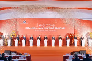 Vingroup khởi công nhà máy sản xuất Pin Vines 4.000 tỷ đồng tại Hà Tĩnh