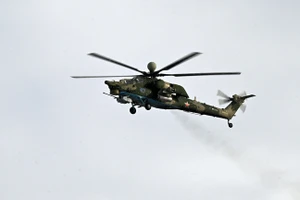 Trực thăng quân sự Mi-28 của Nga. (Sputnik/Sergey Pivovarov)