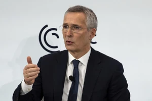 Ông Jens Stoltenberg phát biểu trong Hội nghị An ninh Munich ở Munich, Đức, ngày 18/2/2023. (Ảnh: AP / Sven Hoppe)