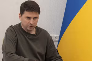 Cố vấn Mikhail Podoliak của Tổng thống Ukraine. (Ảnh: AP).