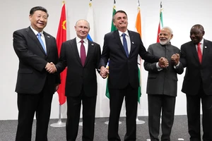 Lãnh đạo các quốc gia thuộc nhóm BRICS.