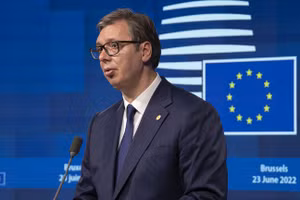 Tổng thống Serbia Aleksandar Vucic.