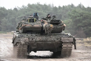 Một chiếc xe tăng Leopard 2 ở Đức. (Ảnh: AFP).