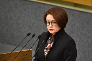 Thống đốc Ngân hàng Trung ương Nga Elvira Nabiullina.