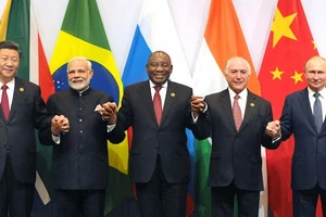 Lãnh đạo các nước thành viên nhóm BRICS.