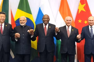 Lãnh đạo các nước thành viên nhóm BRICS.