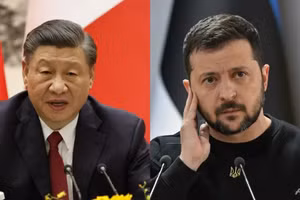  Chủ tịch Trung Quốc Tập Cận Bình đã có cuộc điện đàm với Tổng thống Ukraine Zelensky. (Ảnh: AFP)