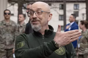  Bộ trưởng Quốc phòng Ukraine Alexey Reznikov. (Ảnh: AFP)_