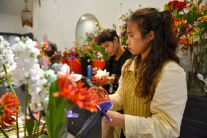 Hoa ngoại nhập giá chục triệu đồng hút khách dịp 8/3