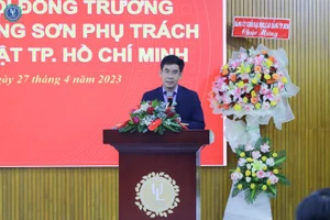 TS Lê Trường Sơn. Ảnh: Ban Truyền thông Trường Đại học Luật TPHCM.