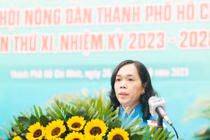 Bà Nguyễn Thanh Xuân, Chủ tịch Hội Nông dân TPHCM nhiệm kỳ 2023-2028. (Ảnh: Thành ủy TPHCM)