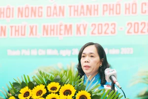 Bà Nguyễn Thanh Xuân, Chủ tịch Hội Nông dân TPHCM nhiệm kỳ 2023-2028. (Ảnh: Thành ủy TPHCM)