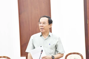 Ông Nguyễn Văn Nên chủ trì cuộc họp định kỳ của Thường trực Ban Chỉ đạo phòng, chống tham nhũng, tiêu cực TPHCM. (Ảnh: Trang tin Thành ủy TPHCM)