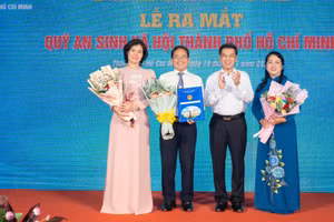 Lễ ra mắt Quỹ An sinh xã hội TPHCM. Ảnh: UBMTTQVN TPHCM