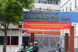 Cơ sở chính của Học viện Hàng không Việt Nam tại Quận Phú Nhuận, TPHCM. Ảnh: Mạnh Tùng.